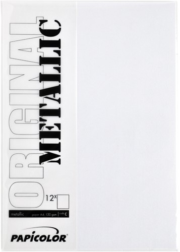 Kopieerpapier Papicolor A4 300gr 3 vel metallic parelwit-2