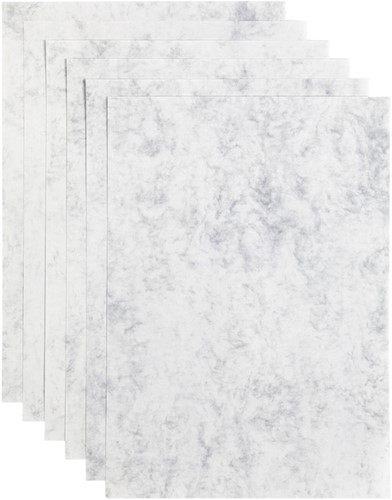 Kopieerpapier Papicolor A4 90gr 12 vel marble grijs