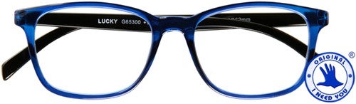 Leesbril I Need You Lucky +2.50 dpt blauw-zwart