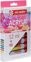 Acrylverf Talens Art Creation met stappenplan 12ml set à 8 kleuren-2