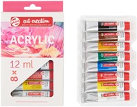 Acrylverf Talens Art Creation met stappenplan 12ml set à 8 kleuren-3