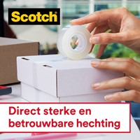 Plakband Scotch Crystal 600 19mmx15m transparant  + handdispenser-3