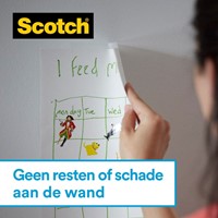 Plakband Scotch 19mmx16.5m Wall Safe + handdispenser-1