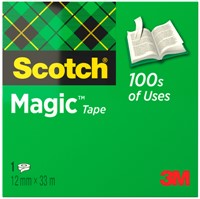 Plakband Scotch Magic 810 12mmx33m onzichtbaar mat