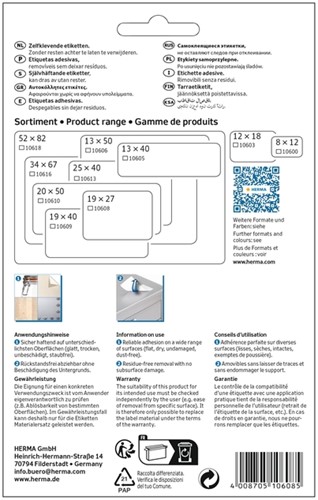 Etiket HERMA 10608 19x27mm verwijderbaar wit 720 etiketten-2