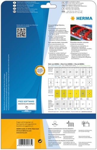 Etiket HERMA 4575 99.1x67.7mm folie wit 160 etiketten-3