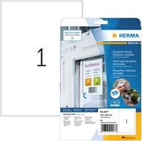Etiket HERMA 4577 210x297mm folie wit 20 etiketten