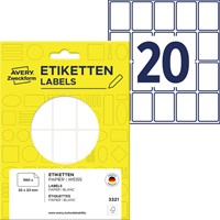 Etiket Avery 3321 32x23mm wit 560 stuks-2