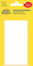 Etiket Avery Zweckform 3047 98x51mm wit 6 etiketten
