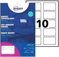 Naambadge etiket Avery L4785-20 80x50mm 200 etiketten-3