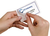 Naambadge etiket Avery L4787-20 80x50mm blauw kader 200 etiketten-3