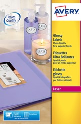 Etiket Avery L7767-40 210x297mm A4 hoogglans wit 40 etiketten