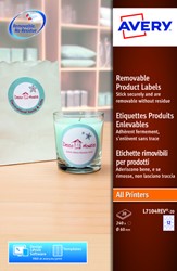 Etiket Avery L7104REV-20 60mm wit 240 etiketten