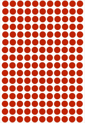 Etiket HERMA 2212 rond 8mm rood 5632stuks-3