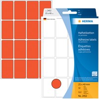 Etiket HERMA 2452 25x40mm rood 512 stuks-2