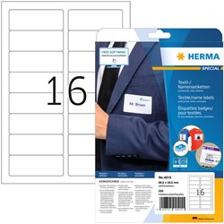 Naambadge etiket HERMA 4515 88.9x33.8mm wit 320 stuks
