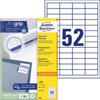 Etiket Avery Zweckform 3650 48x21mm wit 5200 etiketten-2