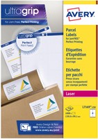 Etiket Avery L7169-250 99.1x139mm wit 1000 stuks