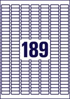 Etiket Avery L6008-20 25.4x10mm zilver 3780 stuks-3