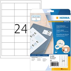 Etiket HERMA 4820 66x33.8mm wit 600 stuks