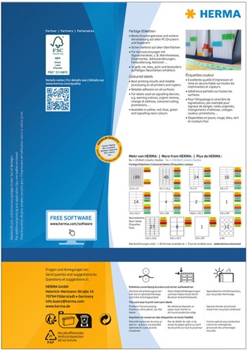 Etiket HERMA 4399 105x148mm A6 groen 400 stuks-2