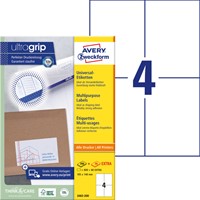 Etiket Avery 3483-200 105x148mm A6 wit 800 stuks-2