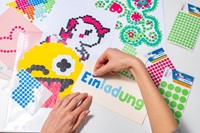 Etiket HERMA 1853 rond 13mm donkerblauw 240 etiketten-1