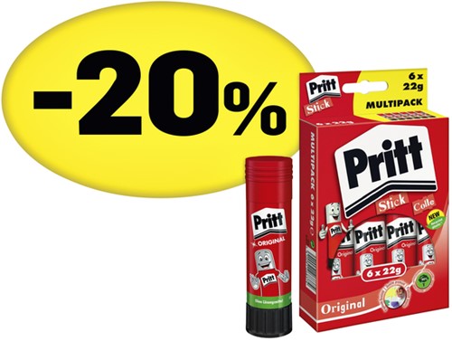 Lijmstift Pritt Stick Original 22gr promopack