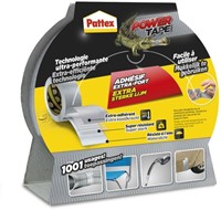 Plakband Pattex Power Tape 50mmx25m grijs-2