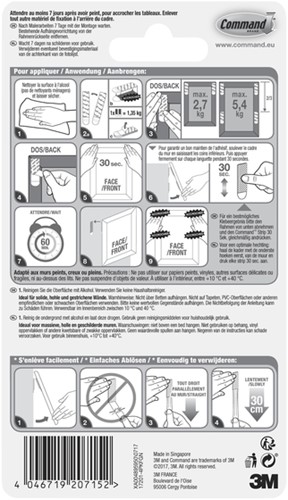 Bevestigingsstrip Command middelgroot klik vast 5,4kg wit-3