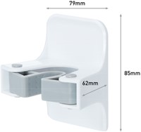 Bezemhouder Command inclusief bevestigingsstrip wit-1
