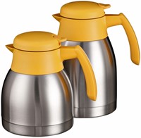 Thermoskan Bravilor dubbelwandig 1.5 liter RVS geel-2
