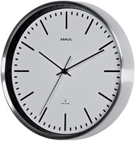 Wandklok MAUL Fly RC Ø305x45mm aluminium frame wit incl. batterij-2
