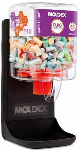Oordoppen Moldex Spark Plugs soft 6-13mm dispenservulling à 250 paar assorti-2