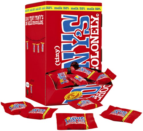 Chocolade Tony's Chocolonely tiny melk doos 100 st