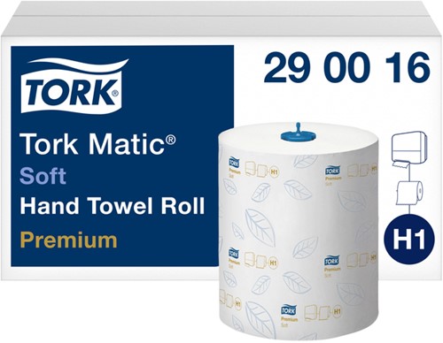 Handdoekrol Tork H1 Matic Premium 2-laags 100m wit 290016