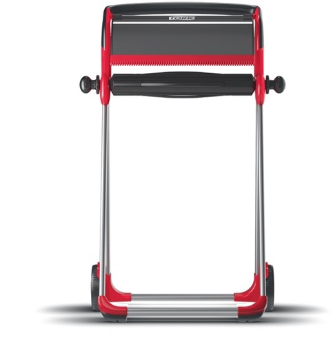 Poetspapierdispenser Tork W1 Performance vloerstandaard rood 652008-2