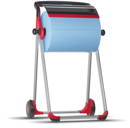 Poetspapierdispenser Tork W1 Performance vloerstandaard rood 652008-3