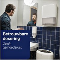 Handdoekdispenser Tork H3 Elevation wit 553000-2