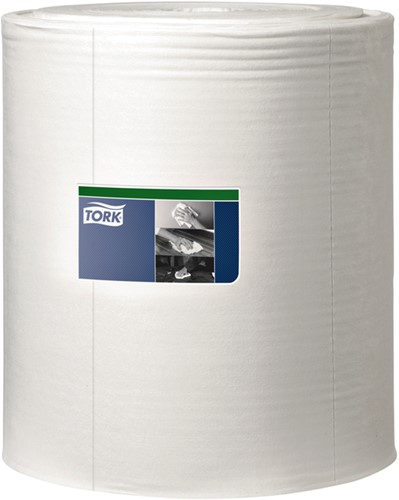 Reinigingsdoek Tork W1 Premium 1-laags 380m wit 510104-2