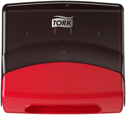 Reinigingsdoekdispenser Tork W4 Performance gevouwen rood 654008