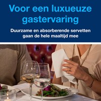 Dinerservet Tork Linstyle Premium 1/8 vouw 1-laags 390x390mm 50 vel wit 478145-3