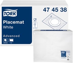 Placemat Tork Advanced 1-laags 420x270mm 500 vel wit 474539