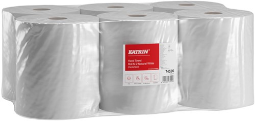 Poetspapier Katrin medium 2-laags 500 vel wit 74526-2