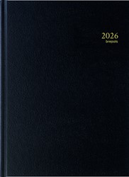 Agenda 2026 Brepols Bremax Santex A4 1dag/1pagina 4 kolommen zwart