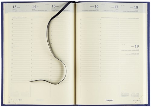 Agenda 2025 2026  Brepols Bretime Lima 16maanden 7dagen/2pagina's zwart-2