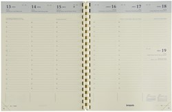 Agendavulling 2026 Brepols Timing 7dagen/2pagina's crème