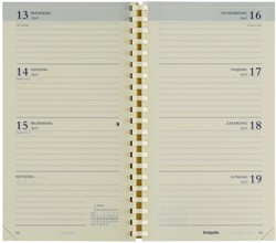 Agendavulling 2027 Brepols Interplan 7dagen/2pagina's 1-talig