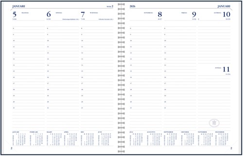 Agenda 2026 Ryam Weekplan Wire-o 7dagen/2pagina's zwart-2
