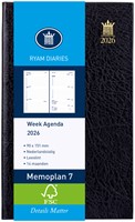 Agenda 2026 Ryam Memoplan 7 Suprema 7dagen/2pagina's zwart
